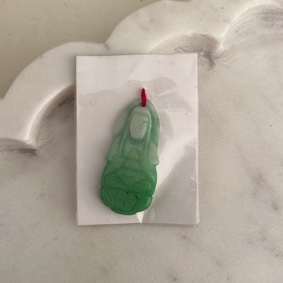 Buddha Jade Pendant Necklace - Picture 1 of 11